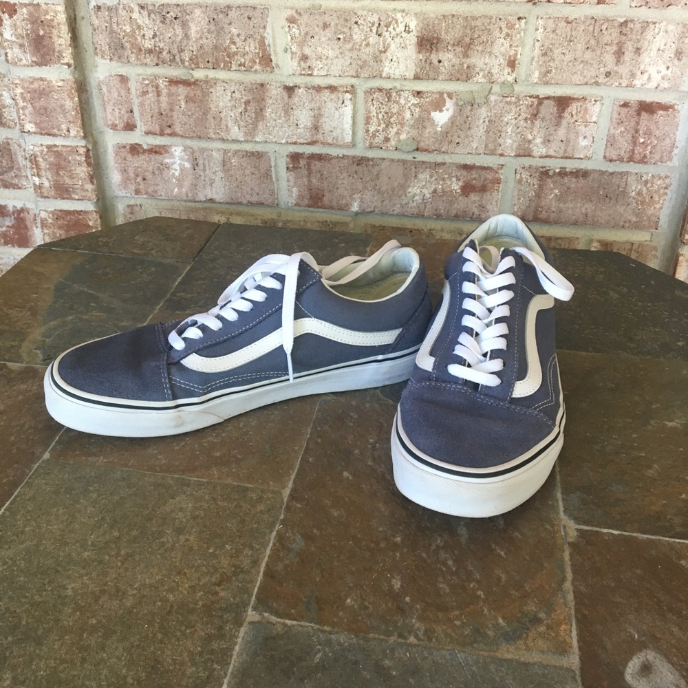 Grayish Blue Vans size 10.5